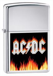 Zippo AC/DC flames