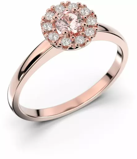 Festive Annabella timanttisormus morganiitilla 14-598-028M-PK - Timanttisormukset Festive - 14-598-028M-PK-150 - 1