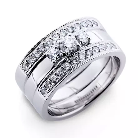 Festive Ariel Set 3 sormusta 402_428-073-VK - Timanttisormukset Festive - 402_428-073-VK-140 - 1