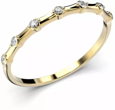 Festive Isla timanttisormus, keltakulta 645-007-KK - Timanttisormukset Festive - 14-645-007-KK-140 - 1