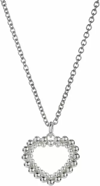 Lempikoru Helmikki syd=C3=A4nriipus 3208100450 - Hopeiset kaulakorut - 3208100450 - 1