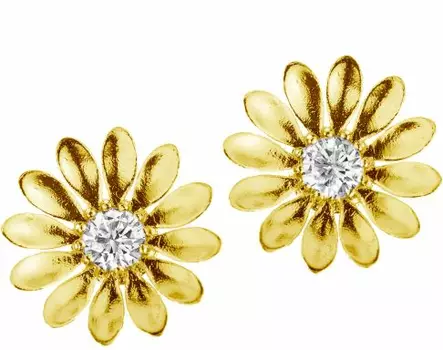 Lempikoru Kukkanen kullatut korvakorut kirkkailla zirkoneilla (CZ) 530=
7501000 - Hopeiset korvakorut - 5307501000 - 1