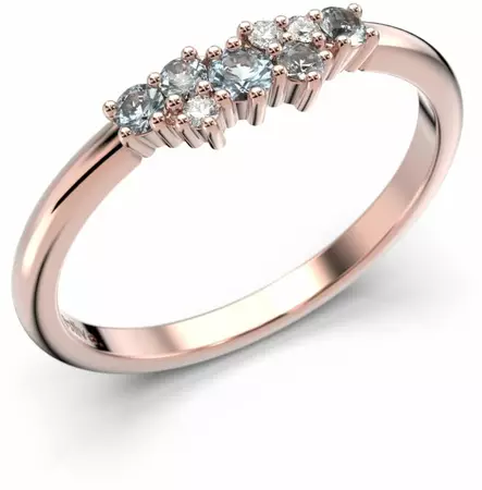 Festive Nadja Blue timanttisormus, punakulta 650-018B-PK - Timanttisormukset Festive - 14-650-018B-PK-140 - 1