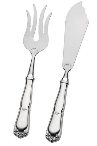 TPR kakkuottimet - Talonpoikaisrokokoo pöytähopeat - 112162000 - 1