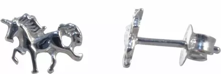 Yksisarvinen korvakoru tappi CKK200 - Hopeiset korvakorut - CKK200 - 1