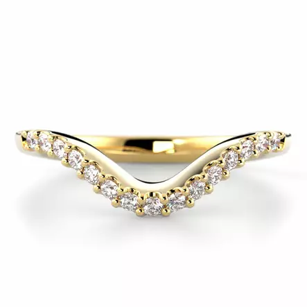 Festive Aurea Side timanttisormus viistosta - Timanttisormukset Festive - 14-746-015L-KK-150 - 2