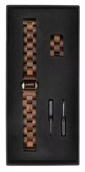AARNI vaihtoranneke pähkinäpuu 16 mm - Aarni miesten rannekellot - 12020 - 1
