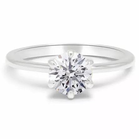 Valkokultainen timanttisormus 1ct laboratoriotimantilla R-0905-100LDPDW - Timanttisormukset Beat of love - R-0905-100LDW-170 - 1