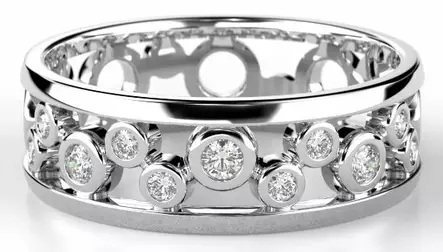 FESTIVE CIRCULAR 478-014-VK - Timanttisormukset Festive - 14-478-014-VK-140 - 3