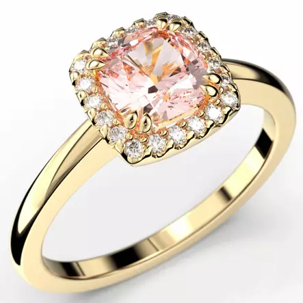 Festive Elsa timanttisormus morganiitilla 587-090M_KK - Timanttisormukset Festive - 14-587-090M-KK-150 - 1