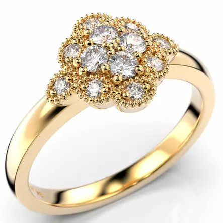 Festive Lotus Little timanttisormus 541-020 - Timanttisormukset Festive - 14-541-020-140 - 1