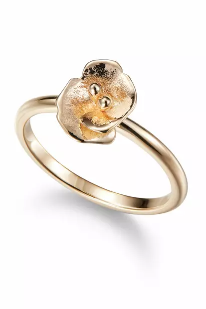 Kalevala Koru Kesäyön ruusu kultainen sormus - Kesäyön ruusu - 141000703150 - 1