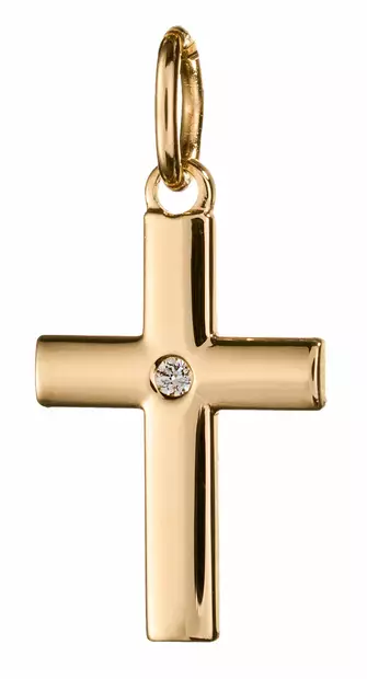 Kultainen rippiristi timantilla SA7017300000 - Rippiristi kulta - SA701730000 - 1
