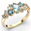 Festive Natasha Blue timanttisormus - Timanttisormukset Festive - 14-610-100B-KK-150 - 1