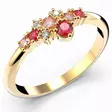 Festive Nelly Pink timanttisormus 609-019P_KK - Timanttisormukset Festive - 14-609-019P-KK-140 - 1