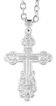 Hopeinen ortodoksiristi 506800000 - Rippiristi hopea - 506800000 - 1