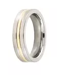 Kulta-titaani kihlasormus T1378-5mm - Super outlet - muut sormukset - T1378-160 - 2