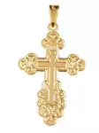 Kultainen ortodoksiristi 7068 00 000 - Rippiristi kulta - 706800000 - 1