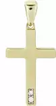 Kultainen rippiristi zirkoneilla. - Rippiristi kulta - 9K282060 - 1