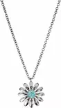 Lempikoru Kukkanen riipus sinisell=C3=A4 zirkonilla (cz) 3207409450 - Hopeiset kaulakorut - 3207409450 - 1