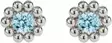 Lumoava Daisy korvakorut sinisill=C3=A4 zirkoneilla L54228140000 - Hopeiset korvakorut - L54228140000 - 1