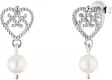 Lumoava Helmi korvakorut riippuvalla helmell=C3=A4 - Hopeiset korvakorut - 544144000 - 1
