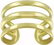 Puriste Triple Line Gold Y4640 - Hopeiset korvakorut - Y4640 - 1