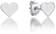 Sydänkorvakorut CKK30 - Hopeiset korvakorut - CKK30 - 1