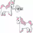 Yksisarvinen Pink emaloitu Y2380 - Hopeiset korvakorut - Y2380 - 1