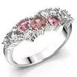 Festive Nadja Grand Pink 14-669-105P-VK etuviistosta - Timanttisormukset Festive - 14-669-105P-VK-140 - 1