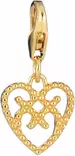 Lumoava Helmi sydän charm kullattu hela L61254100000 - Ystävänpäivä - L61254100000 - 1