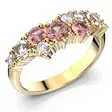 Festive Nadja Grand Pink 14-669-105P-KK etuviistosta - Timanttisormukset Festive - 14-669-105P-KK-140 - 1