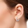 Teräskorvarenkaat timanttileik. 13,5mm - Teräksiset korvakorut - SSE-4290 - 2