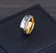 Tungsten Gold Diamond Cut - Sormukset tungsten ja zirkonium - G19-190 - 2