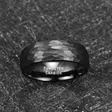 Tungsten sormus taottu musta 8mm - Sormukset tungsten ja zirkonium - G08-190 - 3