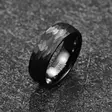 Tungsten sormus taottu musta 8mm - Sormukset tungsten ja zirkonium - G08-190 - 2