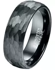 Tungsten sormus taottu musta 8mm - Sormukset tungsten ja zirkonium - G08-190 - 1