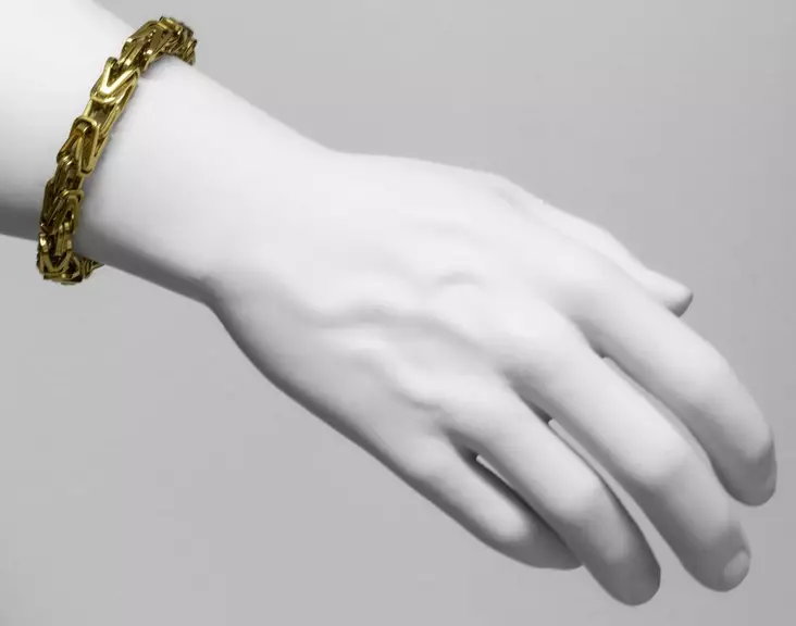 611043-20 kuningasketju kullattu teräs - Teräksiset kaulakorut - 611043-20 - 2