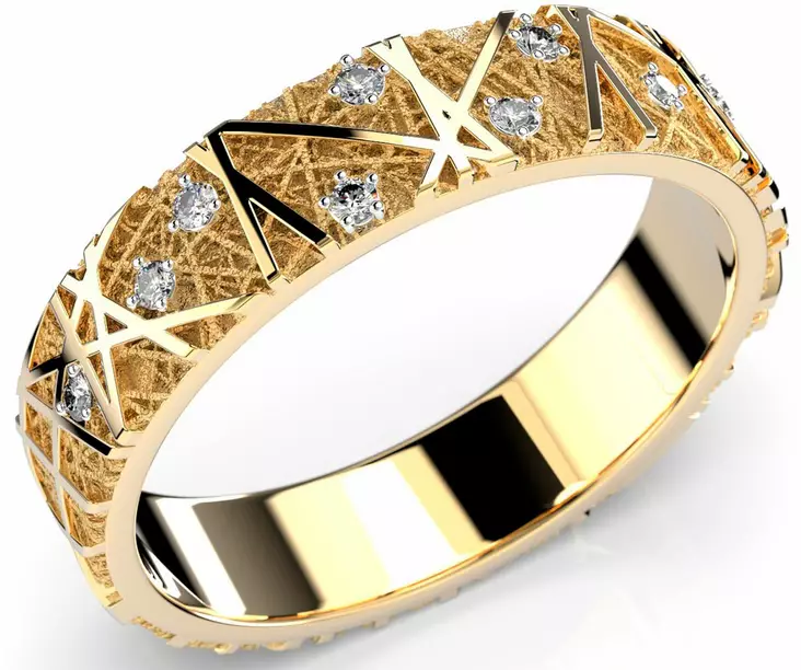 Festive Routa timanttisormus 0,09ct, Keltakulta - Kihlasormukset - 613-009-KK-150 - 1