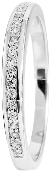 hopea rivisormus - Hopeiset sormukset - CR10621-160 - 1