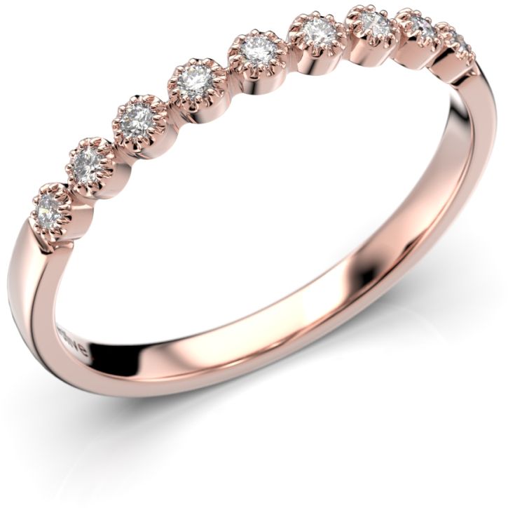 Festive Alma timanttisormus, punakulta 647-009-PK - Timanttisormukset Festive - 14-647-009-PK-140 - 1