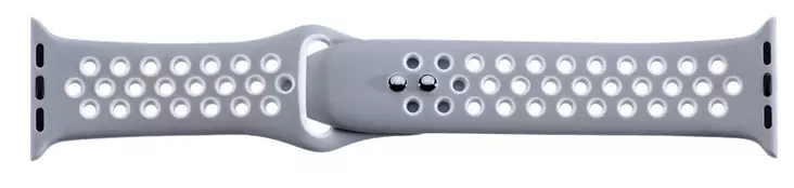 Apple Watch Silikoniranneke Harmaa-Valkoinen AP23-40 - Älykellorannekkeet - AP23-40 - 1