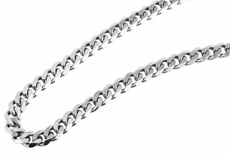 Ter=C3=A4ksinen panssariketju viistetyll=C3=A4 reunalla SH503 - Teräksiset kaulakorut - SH503-50 - 1