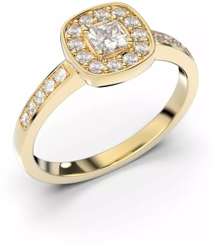 Festive Alicia Halo Asscher timanttisormus 503-043 - Timanttisormukset Festive - 14-503-043-140 - 1