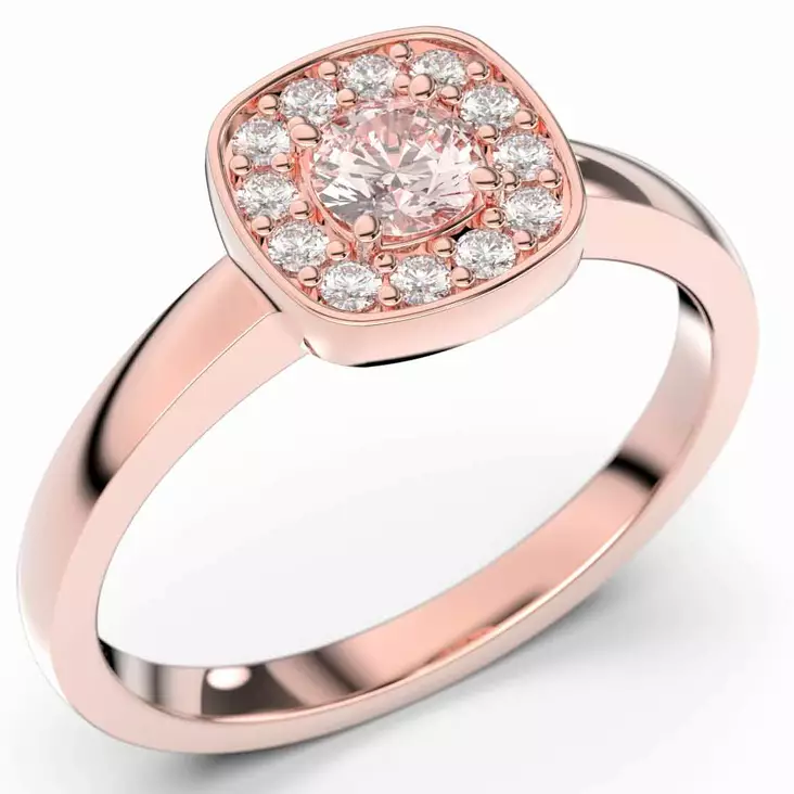 Festive Alicia timanttisormus morganiitilla 14-503-033M-PK - Timanttisormukset Festive - 14-503-033M-PK-140 - 1