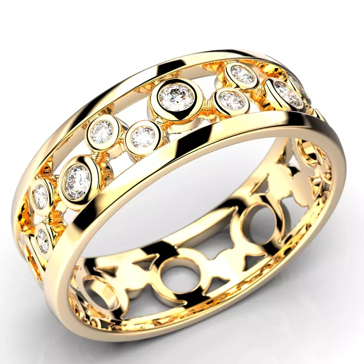 Festive Circular timanttisormus 14-478-014 - Timanttisormukset Festive - 14-478-014-140 - 1