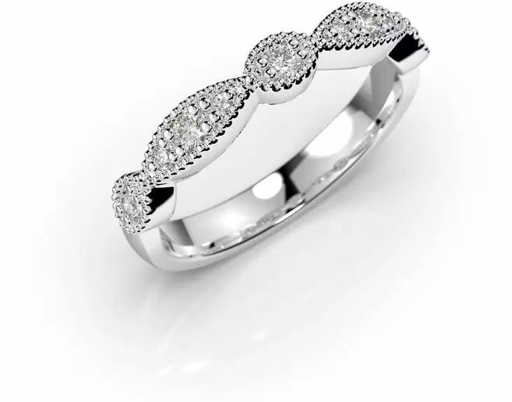 Festive Edith valkokultainen timanttisormus 531-019-VK - Timanttisormukset Festive - 14-531-019-VK-150 - 1