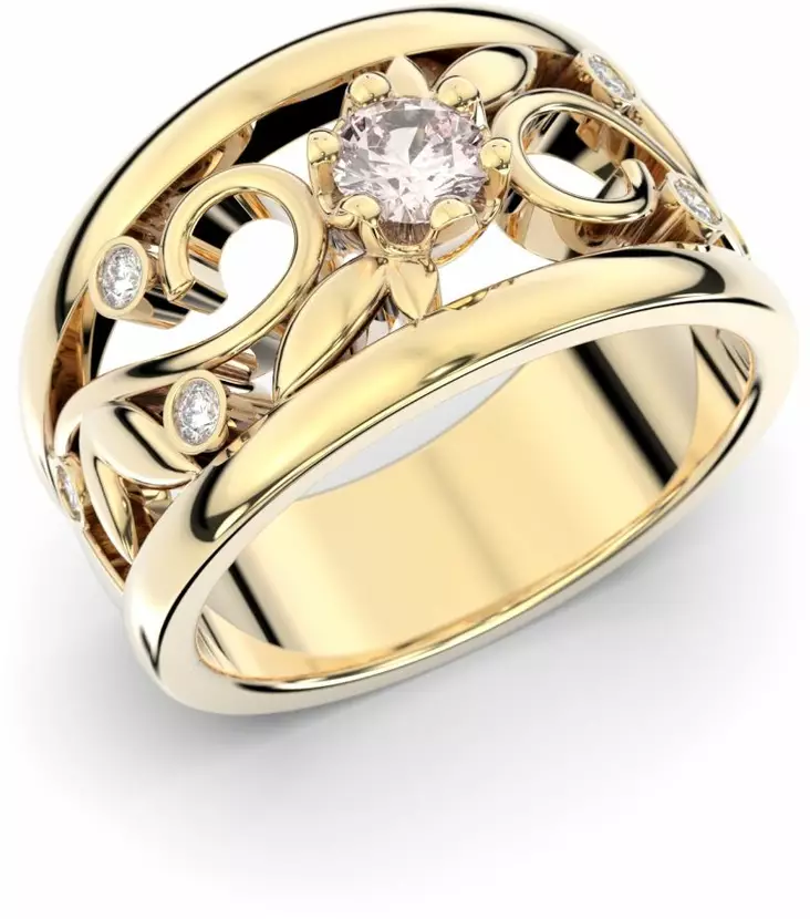 Festive Mets=C3=A4n aarre timanttisormus 14-538-029M - Timanttisormukset Festive - 14-538-029M-KK-140 - 1