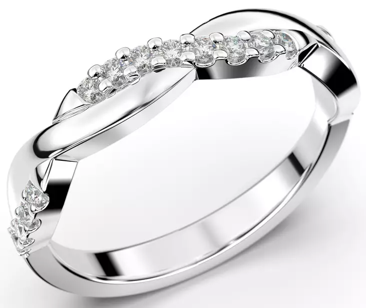 Festive Tiana timanttisormus 9-568-016 valkokulta - Kihlasormukset - 9-568-016-VK-140 - 1