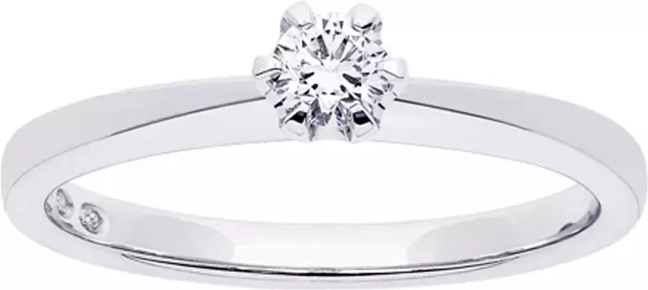 Festive Vivian valkokultainen timanttisormus 0,20ct - Timanttisormukset Festive - 14-557-020-VK-140 - 1